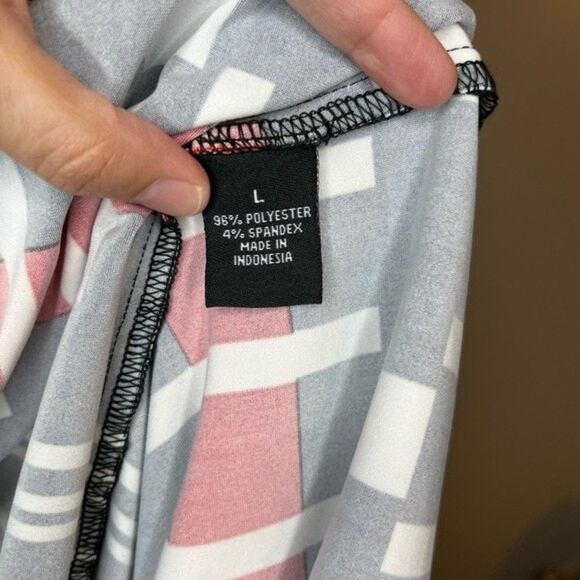 MSK Black/White/Red Striped Chained Neckline Jersey Shift Dress Size Large NWT - Picture 9 of 9